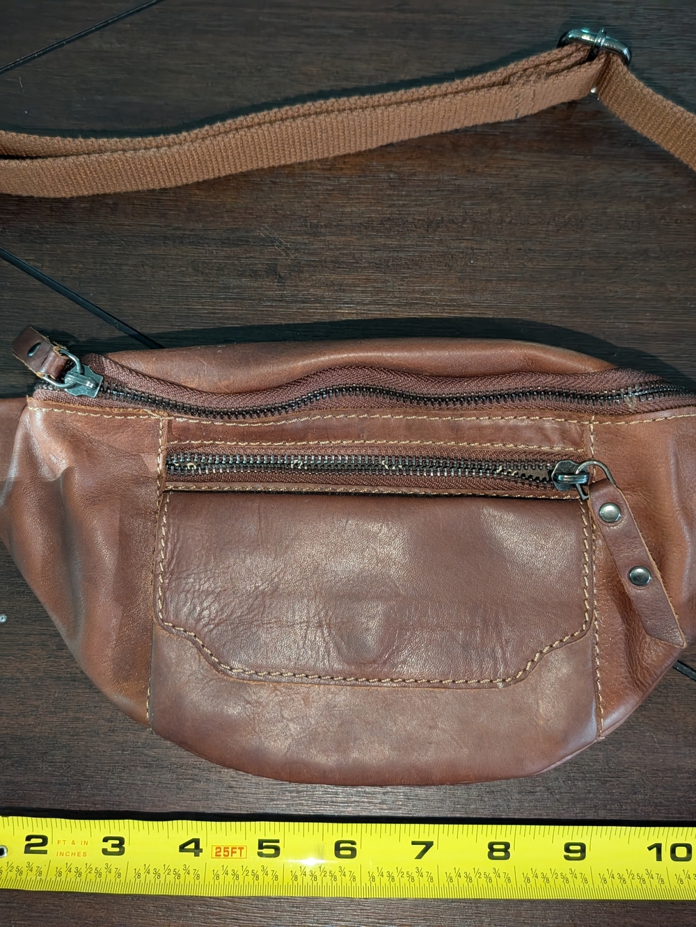 Land Leder Brown Leather Waist Bag - Classic Leather Fanny Pack